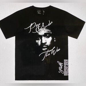 Vlone “POP SMOKE” Faith Black Graphic T-Shirt New